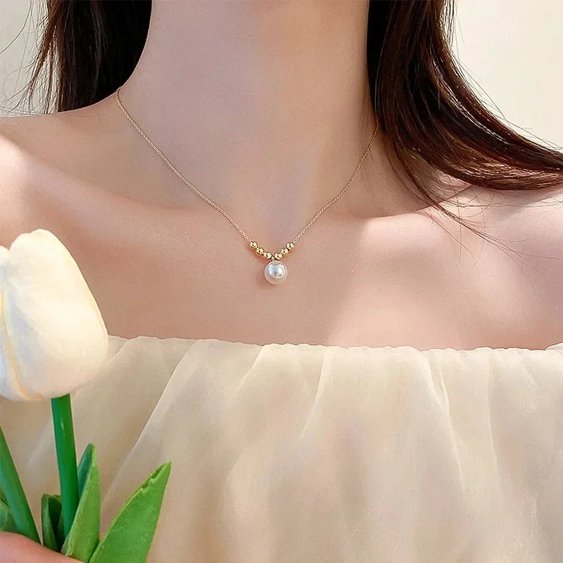 2025 New Butterfly Lamp Necklace Female Simple Light Luxury Fashion New Blue Luminous Butterfly Clavicle Chain Female Party Gift